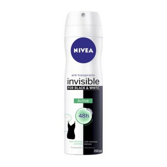 Spray Deodorant Black & White Invisible Active Nivea Black White Invisible Active 200 ml