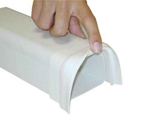 Canalplast Kanal Avslutning m/Flexi-ende 80x60mm Canalplast Kanal Avslutning m/Flexi-ende 80x60mm