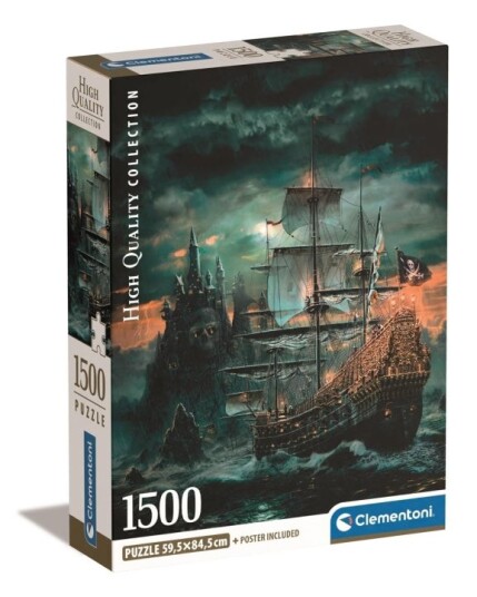 Clementoni 1500 stk CB høykvalitets samling Piratskipet