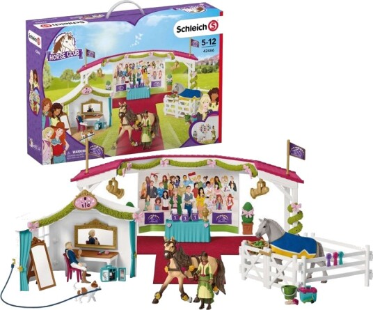 Schleich Hesteshow Lekesett med P??kledningstelt for Barn 5+ år Schleich Hesteshow Lekesett med P??kledningstelt for Barn 5+ år