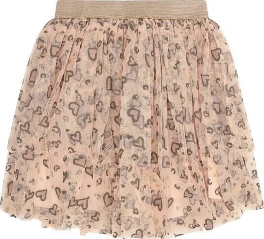 Minymo Skirt Mesh Aop - CAMEO ROSE - 86