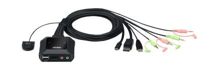Aten Cs52dp - Kvm / Lyd / Usb-Svitsj - 2 X Kvm/Lyd/Usb - 1 Lokalbruker - Stasjonær