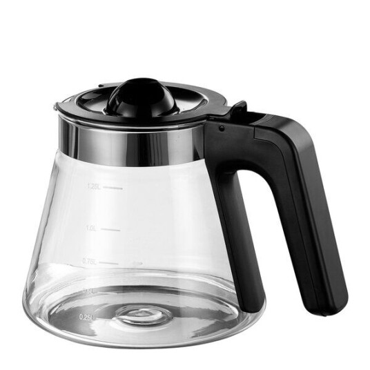 Sabor Ultimate glasskolbe 1,25L klar/svart til kaffetrakter