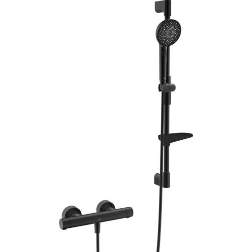 Oras Armatur Aurelia 4769 Dusjsett+Badekararmatur Svart Matt