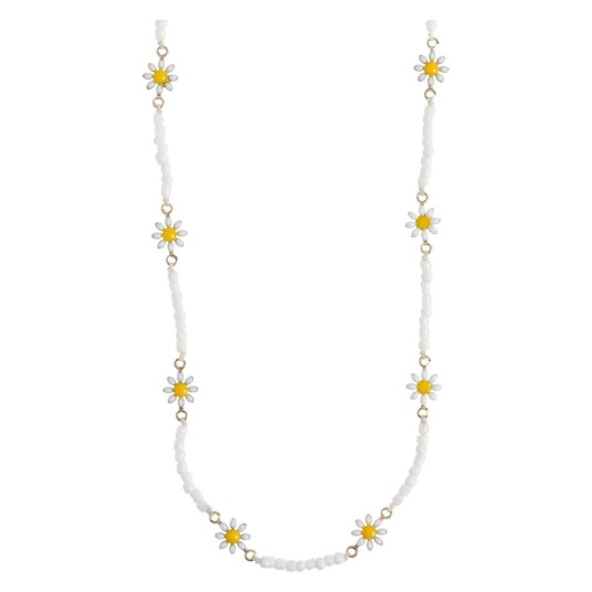 Timi of Sweden Flower Daisy Enamel Necklace