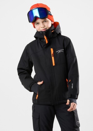 Swedemount St. Anton Jacket Jr Black/Orange 176 Skijakker