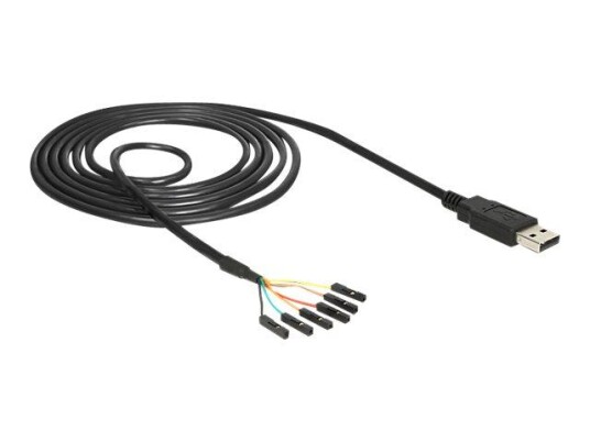 Delock Converter USB 2.0 > Serial-TTL 6 pin pin header connector individually 1.8 m (5 V) - seriell adapter - USB Delock Converter USB 2.0 > Serial-TTL 6 pin pin header connector individually 1.8 m (5 V) - seriell adapter - USB