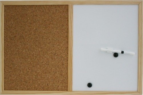 Kork/Whiteboard 40X60cm Træramme