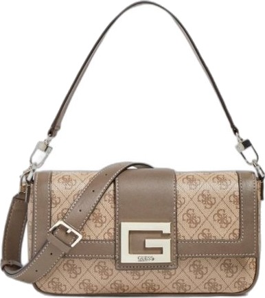 Guess Guess Brightside Pu Veske 4G Logo Latte For Kvinner