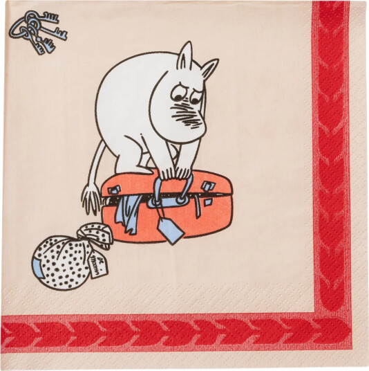 Moomin Arabia Mummi papirservietter 33 cm Ferieklar 20 pk Moomin Arabia Mummi papirservietter 33 cm Ferieklar 20 pk