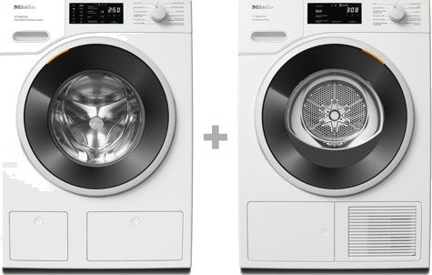 Miele Wsg883wcs + Tsh783wp Kombinert Vask/tørk