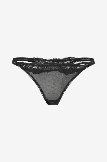 Dorina Stringtruser Origins shimmer Dot Svart
