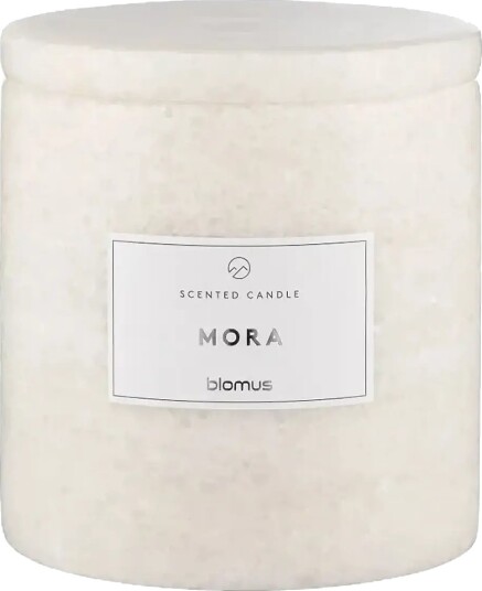 Blomus Scented Travertine Candle   11 Cm Ø 10 Cm   Frabli   Moonbeam   Beige   L 100CM