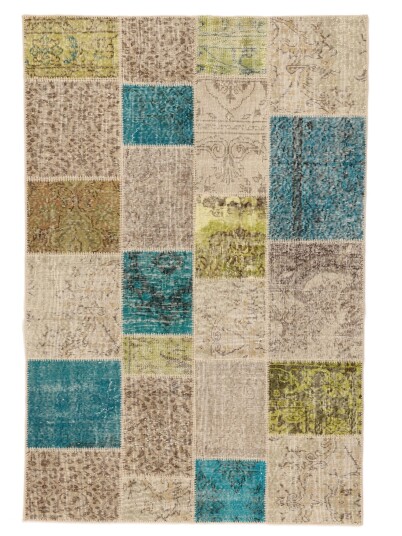 Håndknyttet. Opphav: Turkey Patchwork Turkiet 140x200
