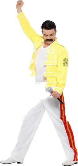 Lisensiert Freddie Mercury Herrekostyme Strl M