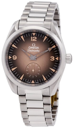 Omega Herreklokke 235.10.38.20.13.001 Seamaster Railmaster Brun/Stål