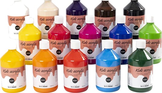 Creativ Company A-Color - Acrylic Paint - Glossy - 15 x 500ml Creativ Company A-Color - Acrylic Paint - Glossy - 15 x 500ml