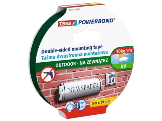 Tesa Double Sided Tape Outdoor 19Mm X 5M