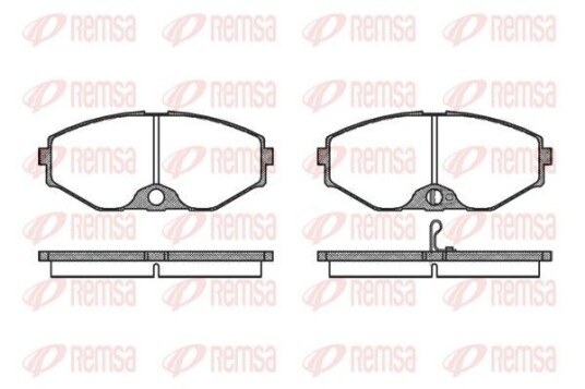 Bremseklosser REMSA 0375.02 Bremseklosser REMSA 0375.02
