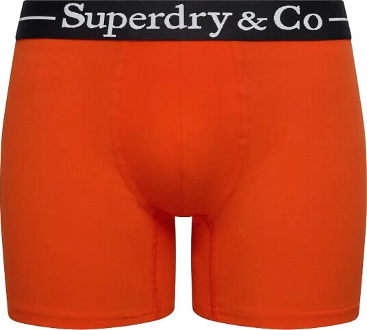 Superdry Sdry & Co Boxer Triple Pack BLACK/BOLD ORANGE/GREY MARL XL