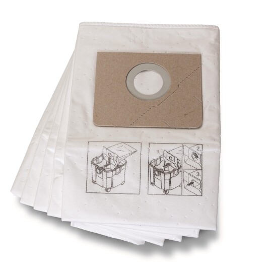 Fein 31345251010 Fiberfilterpose for Dustex 35LX/MX, 5-pakning, Rengjøringsmaskiner