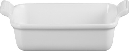Le Creuset Heritage rektangulær form 19 cm white