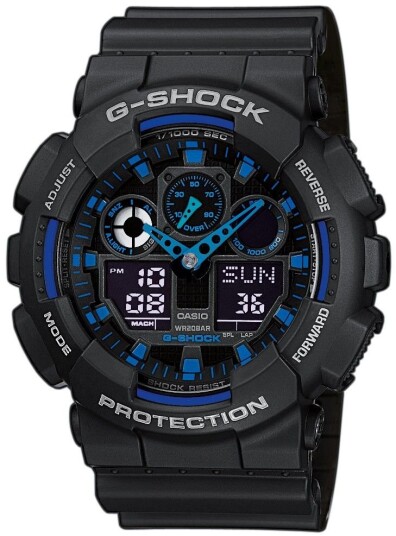 Casio G-Shock GA-100-1A2ER - Herre - 51 mm - Digitalt - Digitalt/Smartwatch - Mineralglas Casio G-Shock GA-100-1A2ER - Herre - 51 mm - Digitalt - Digitalt/Smartwatch - Mineralglas