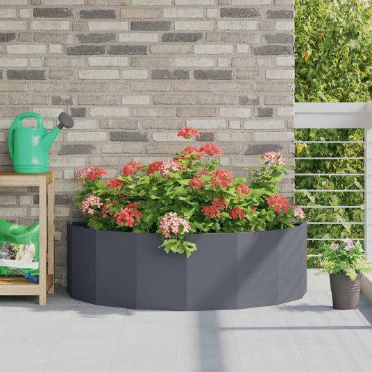 vidaXL Plantekassed Antrasitt 120 x 60 x 35 cm Stål