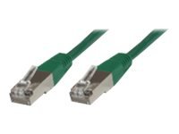 MicroConnect - Nettverkskabel - RJ-45 (hann) til RJ-45 (hann) - 25 cm - FTP - CAT 6 - med støvel - grønn