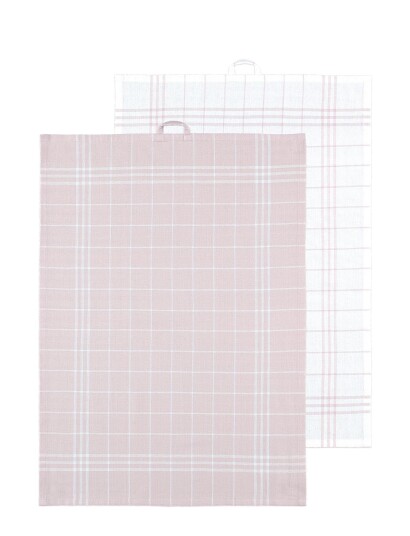 Noble House Kitchen Towel Hanna Classic 2-P - Pink - 50X70CM x 38 Noble House Kitchen Towel Hanna Classic 2-P - Pink - 50X70CM x 38
