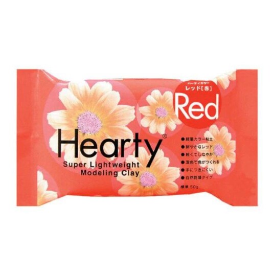 Hearty Air Drying Clay Modelleringsleire Rød 50g 