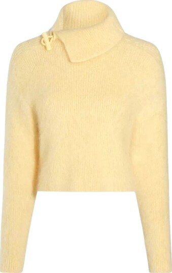 Jacquemus Dame Strikkevarer Gul 2XS