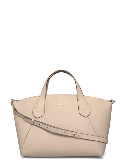 BOSS Lenah Zip Tote M Beige ONE SIZE