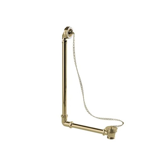 Burlington Overløpsavløp Exponerat Plug & Chain W4 GOLD