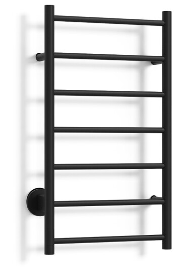 Elektrisk håndkletørker DianaS 48x80 Sort Matt 56W Venstre