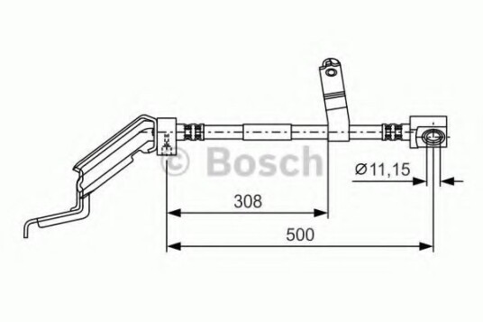Bremseslange BOSCH 1 987 476 866