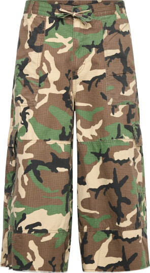 Weekday Long Cotton Cargo Shorts Multi/patterned S Weekday Long Cotton Cargo Shorts Multi/patterned S