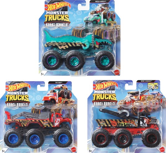 Hot Wheels Monster Trucks Big Rigs Bergingsbil Blandet Hot Wheels Monster Trucks Big Rigs Bergingsbil Blandet