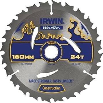 Irwinas Skjæreskive Weldtec 160X20(16)X24t, 2,4 Mm Atb