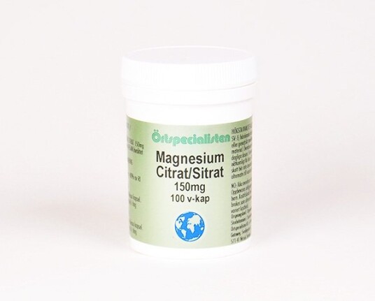 MAGNESIUM SITRAT 150mg 100 kapsler MAGNESIUM SITRAT 150mg 100 kapsler