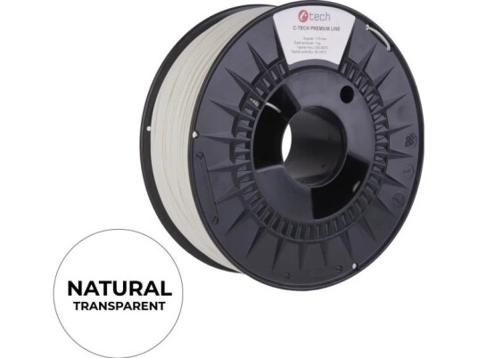 Filament 3D C-Tech Premium Line Pla 1,75Mm 1Kg Natural