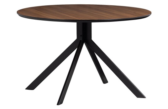 WOOOD Bruno Spisebord MDF Valnøtt Ø120 cm