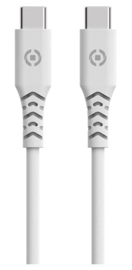 Celly Planet USB-C - USB-C-kabel 1,5 m i 100 % resirkulert plast Hvit