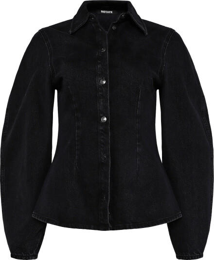 ROTATE Fitted Denim Shirt Black 40