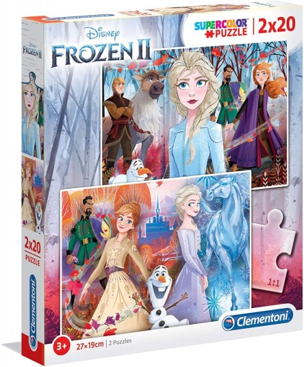 Clementoni 2x20 Puzzles Kids Frozen 2 Gulv