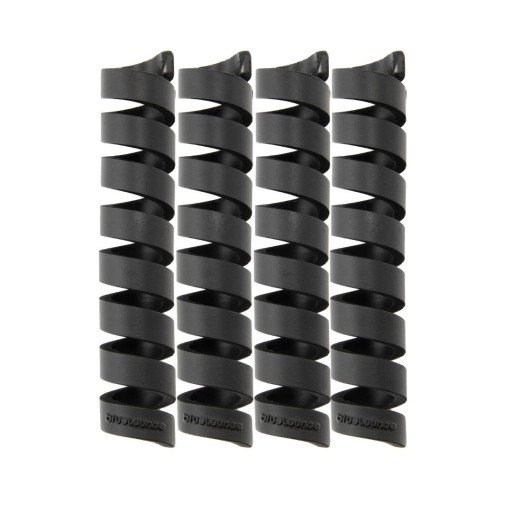 Bluelounge CableCoil svart - 4-pakning