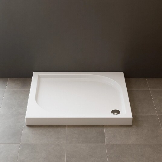 IDEO Kvadrat Dusjkar Hvitt (80 x 80 x 5,5)
