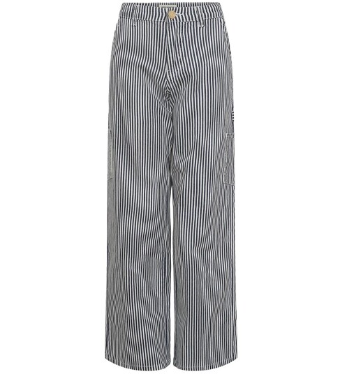 Sofie Schnoor Dark Blue Striped Bukser 164