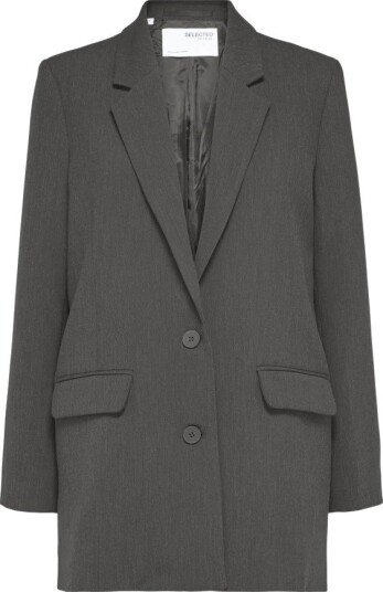 Selected Slfrita Ls Relaxed Blazer Dgm Noos - Grey - 34 Selected Slfrita Ls Relaxed Blazer Dgm Noos - Grey - 34