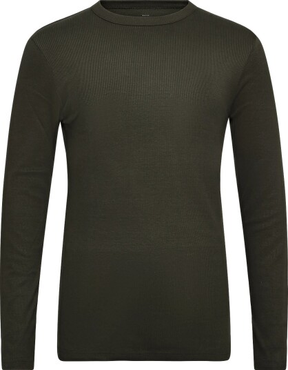 Bread & Boxers Long Sleeve Ribbed (Gots) DEEP FOREST S x 35